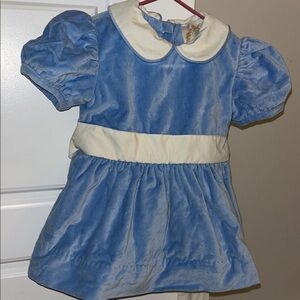 The Beaufort Bonnet Company Blue Velvet Dress. Wore once!